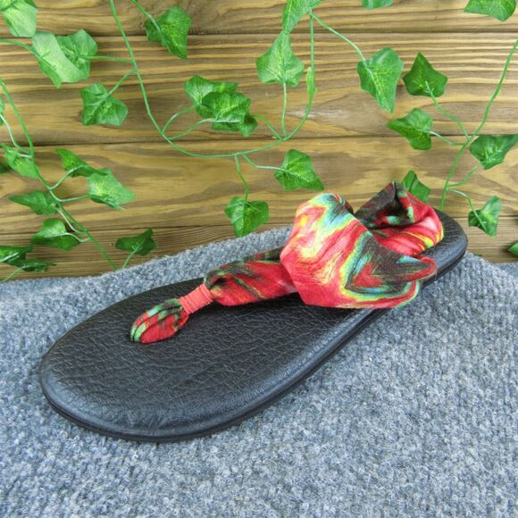 Sanuk‎ Women's Thong Multicolor Fabric Size 10M Gently Used 2025 - Picture 1 of 6